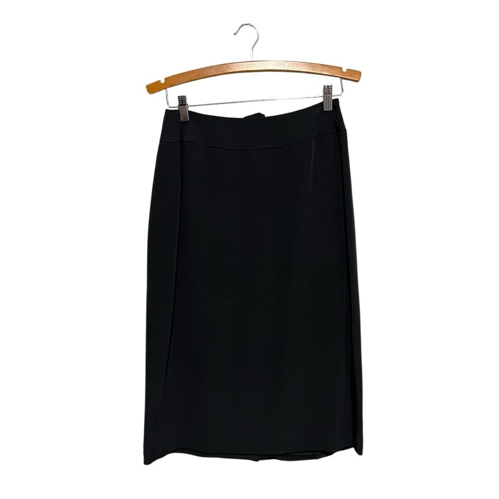 Nina Mclemore 100% Silk Black Women's Pencil Skirt Size 4